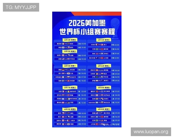 2026年足球世界杯赛程时间表最新更新，详细比赛日期和时间安排